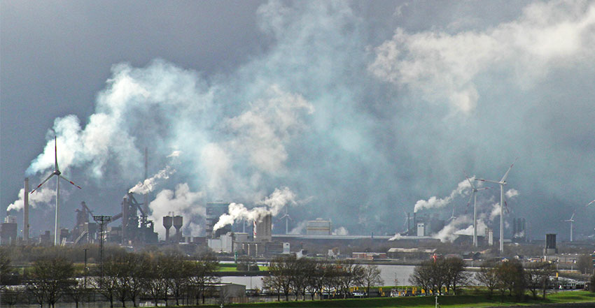 Umweltverschmutzung, Rauch und Schornsteine