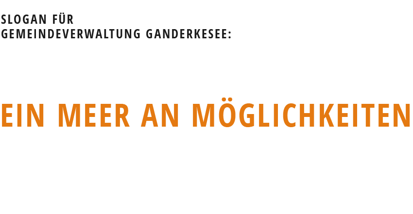 Slogan für Gemeinde Ganderkesee